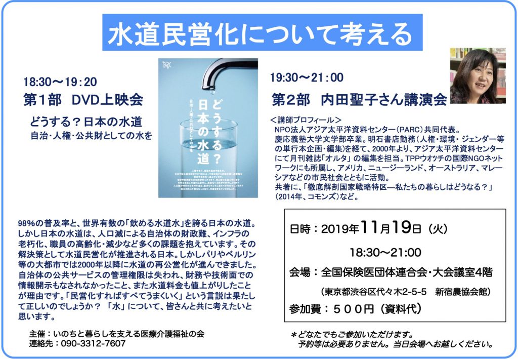 11.19水について考える